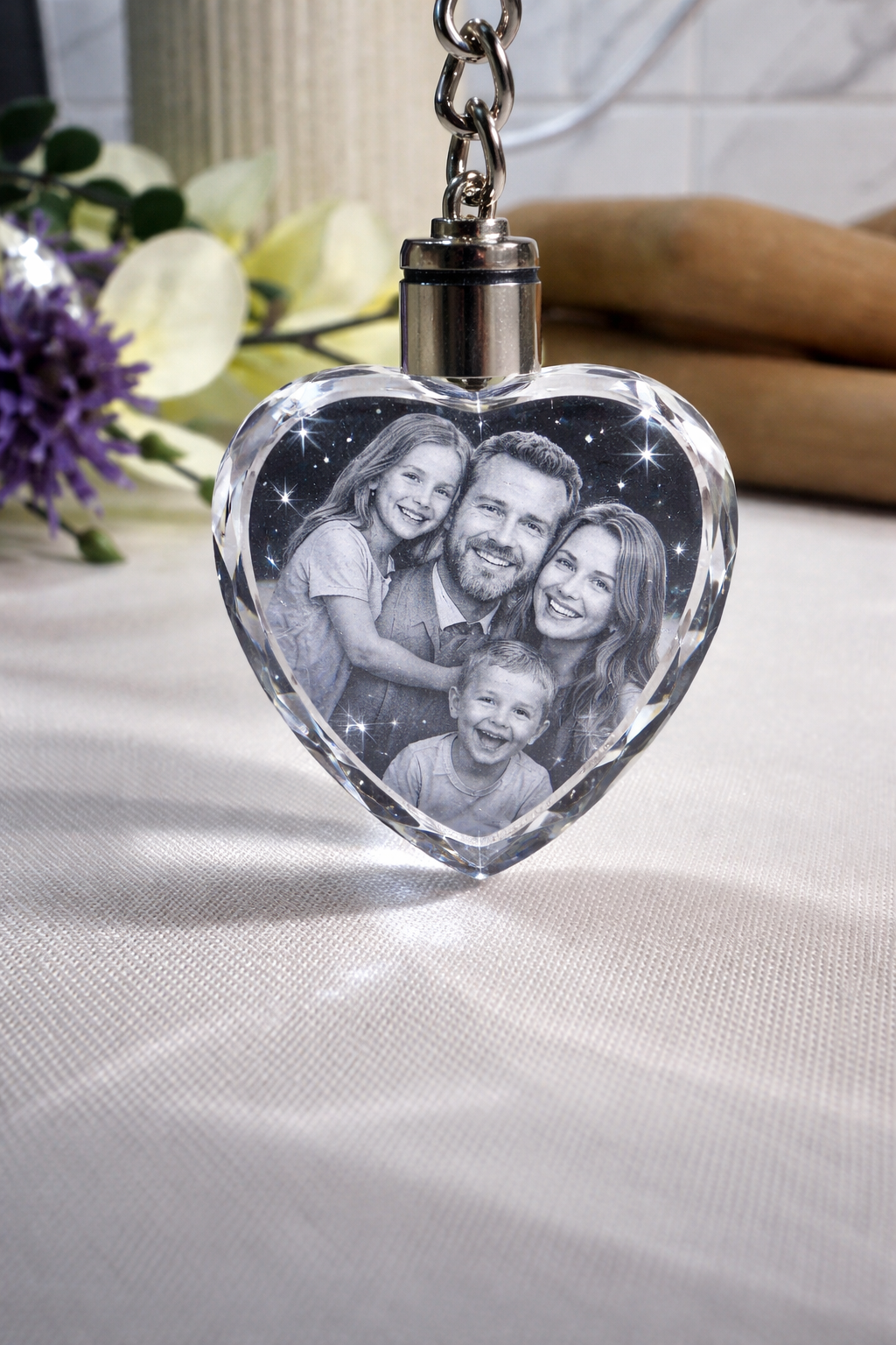 3d personalized crystal heart keychain 3d personalized crystal heart keychain