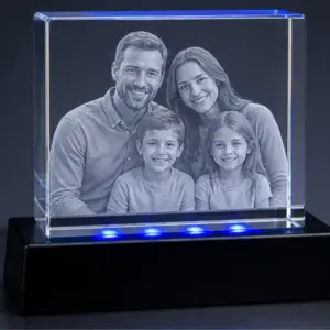 Personalized 3D Crystal Photo Engraving Cube